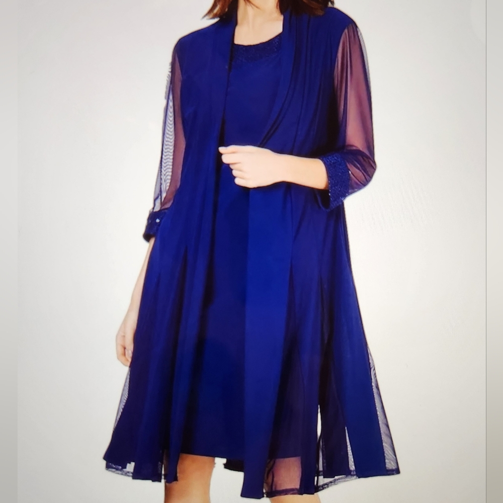 R&M Richard's 2 pc Dress Blue